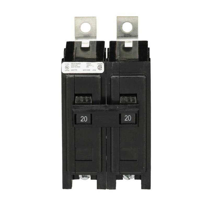 Eaton BAB2050 | 50A 2-Pole Quicklag Thermal Magnetic Circuit Breaker