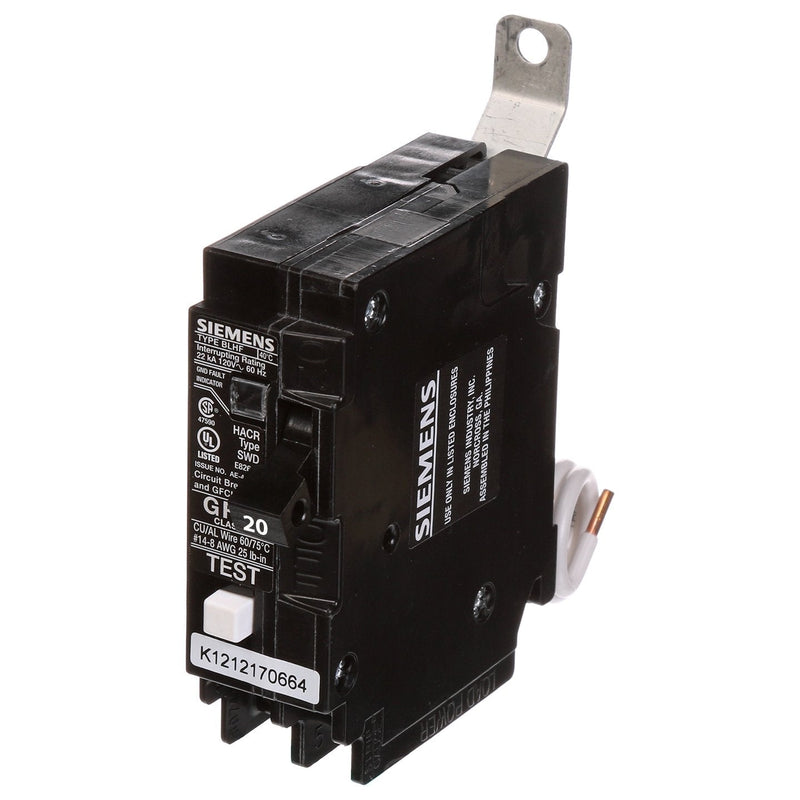 Siemens BF120A | 20A 1-Pole Type BLF GFCI Bolt-On Circuit Breaker