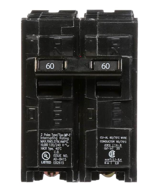 Siemens Q260 | 60 A 2-Pole Type QP/MP Molded Case Circuit Breaker