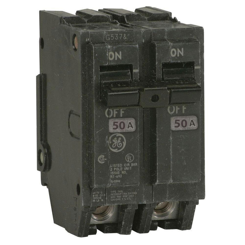 General Electric THQL2150 | 50A 2-Pole Type THQL Thermal Magnetic Circuit Breaker