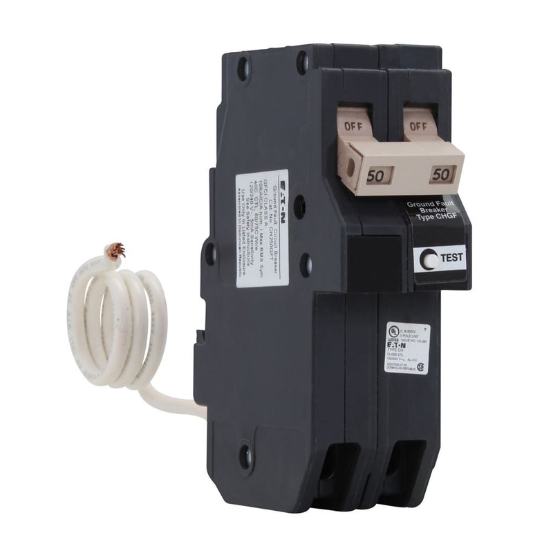 Eaton CHN230GF | 30A 2-Pole CH Series GFCI Thermal Magnetic Circuit Breaker