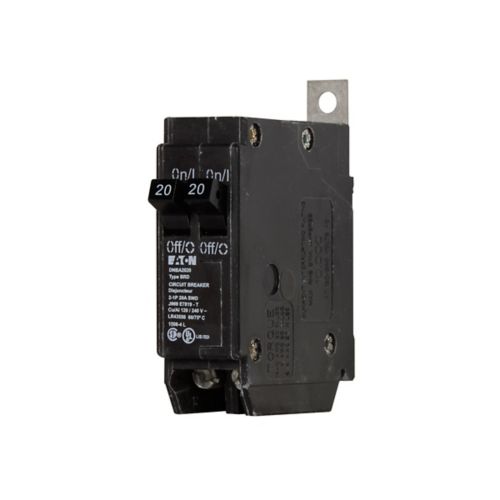 Eaton DNBA2020 | 20A/20A 2-Pole BAB Thermal Magnetic Circuit Breaker