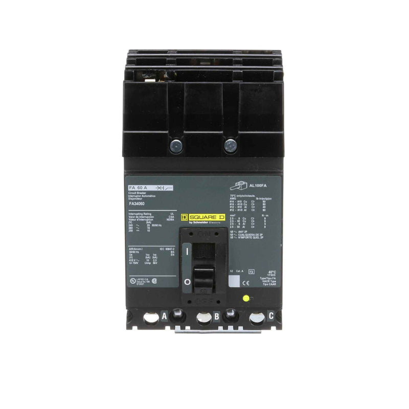 Schneider Electric FA34060 | 60A 3-Pole I-Line Molded Case Circuit Breaker