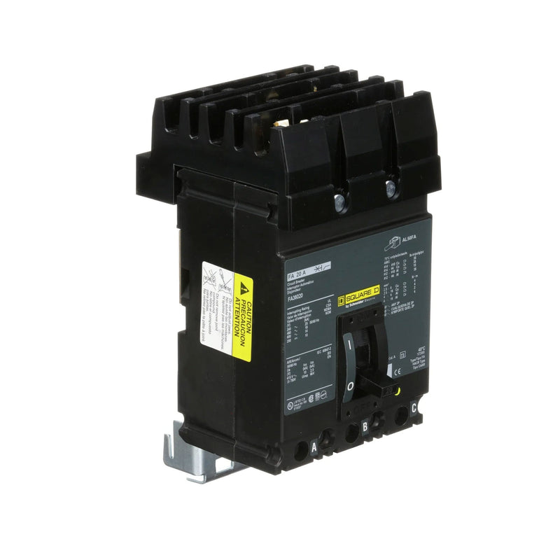 Schneider Electric FA36020 | 20A 600V 3-Pole I-Line Circuit Breaker
