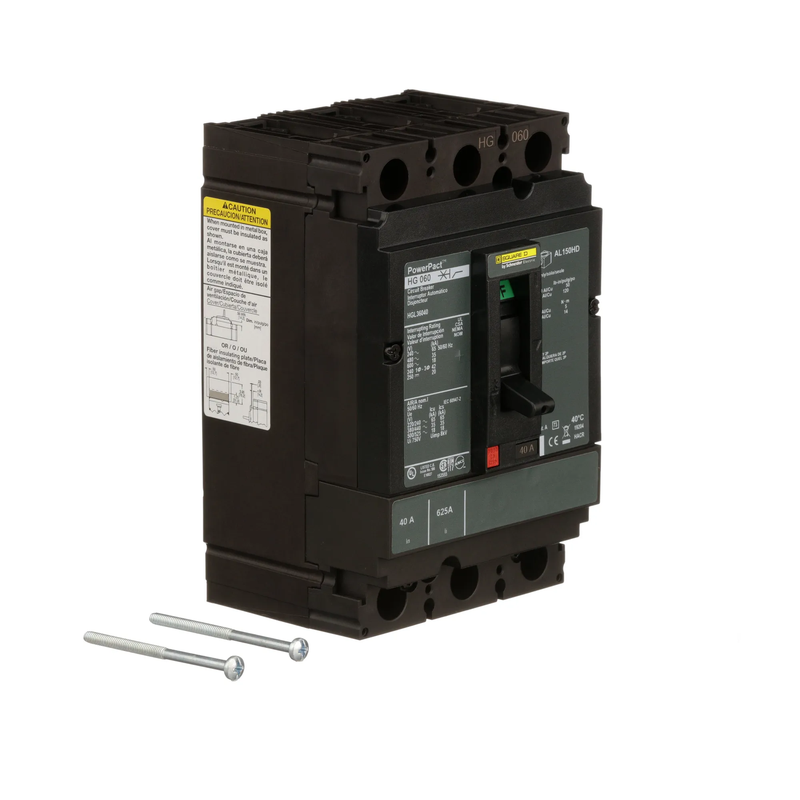 Schneider Electric HJL36040 | 40A 3-Pole PowerPacT H-Frame Thermal Magnetic Circuit Breaker