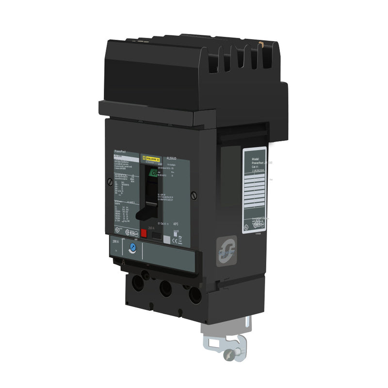 Schneider Electric JDA36200 | 200A 600V 3-Pole PowerPacT J I-Line Circuit Breaker
