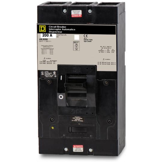 Schneider Electric LHL36200 | 200A 600V 3-Pole LH Molded Case Circuit Breaker