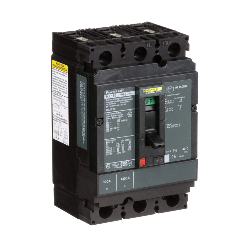 Schneider Electric HJL36100 | PowerPact H-Frame 100A Molded Case Circuit Breaker