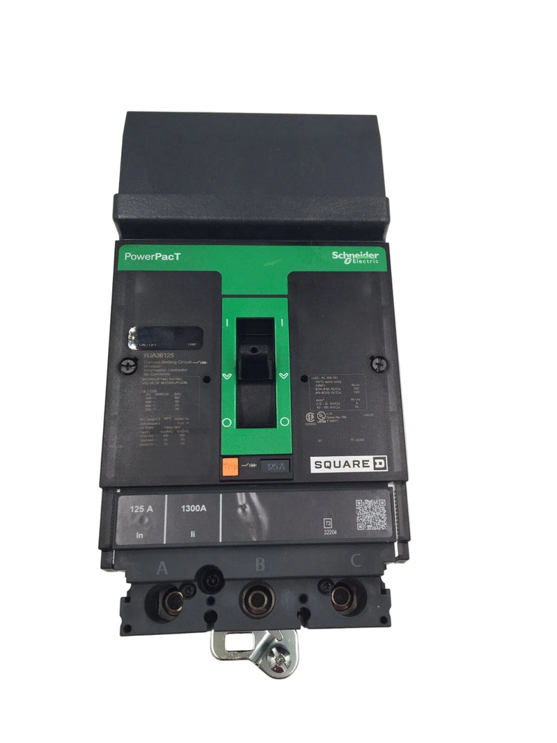 Schneider Electric HJA36125 | PowerPact H-Frame 125A Molded Case Circuit Breaker