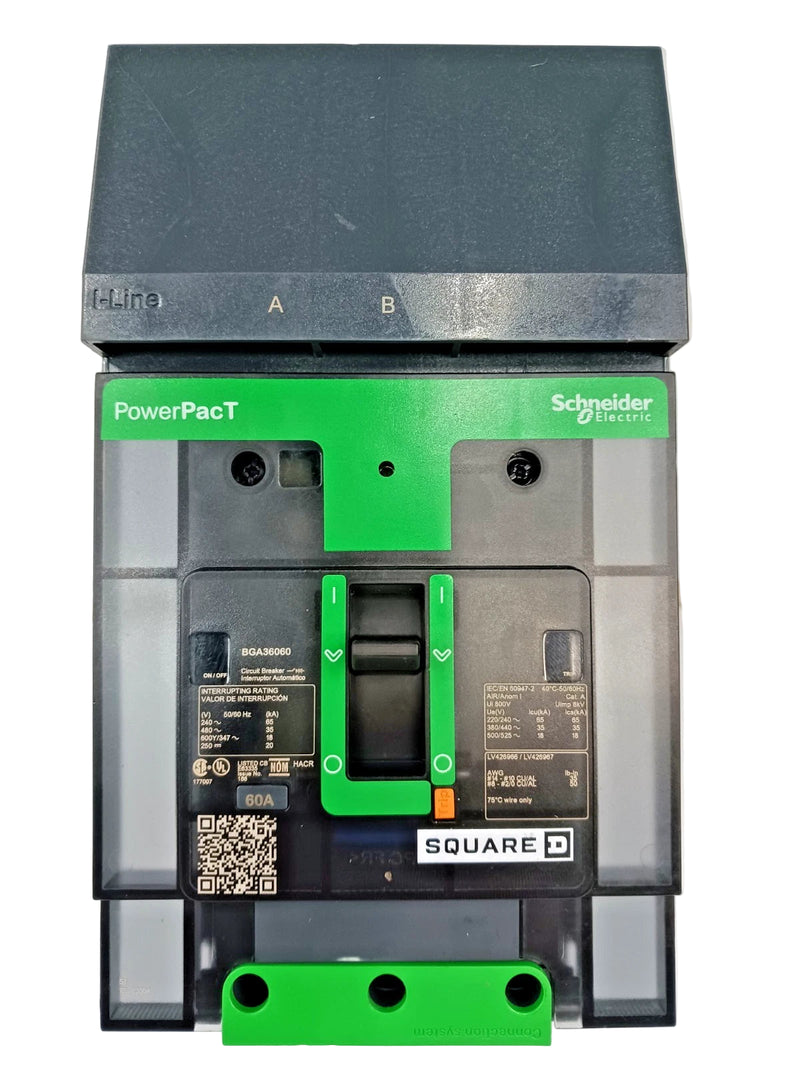 Schneider Electric BGA36060 | PowerPact B-Frame 60A Molded Case Circuit Breaker