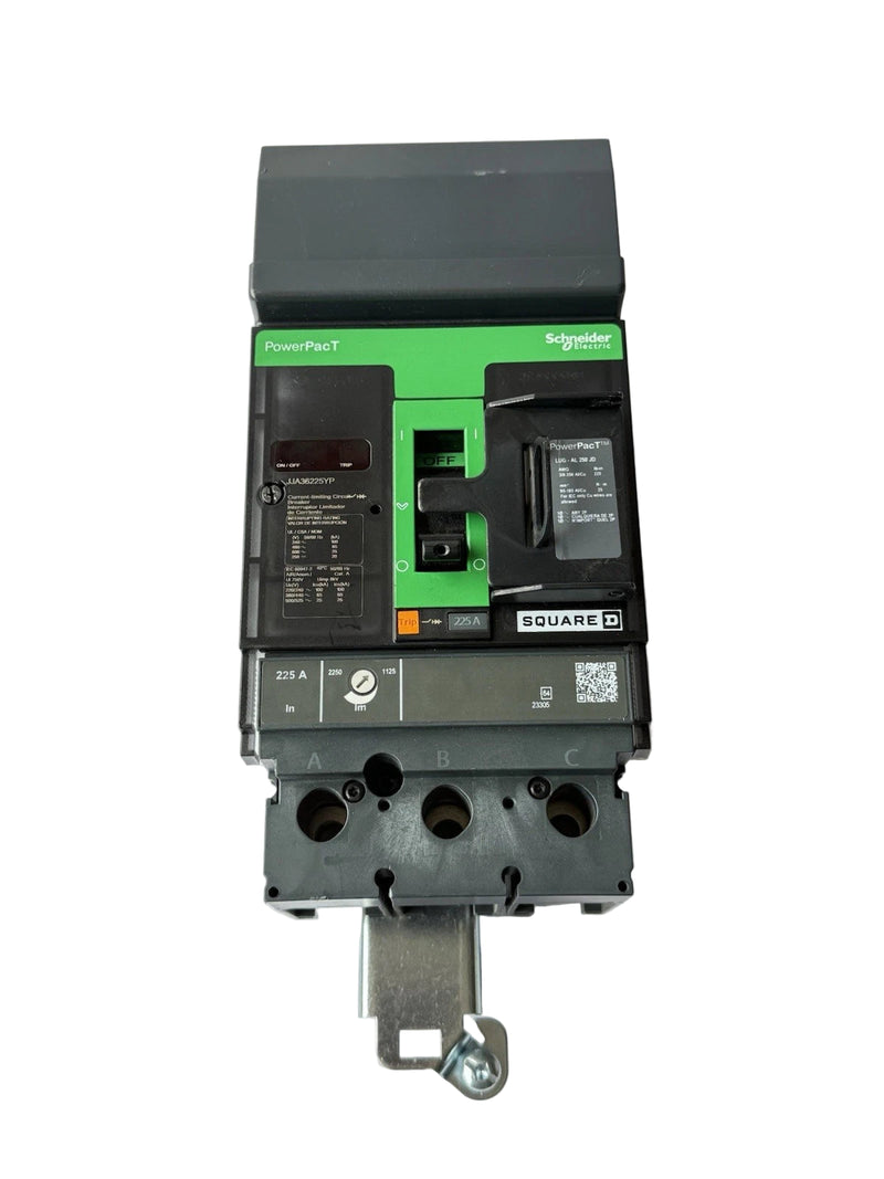 Schneider Electric JJA36225 | 225 Amp 3-Pole PowerPacT J-Frame Circuit Breaker