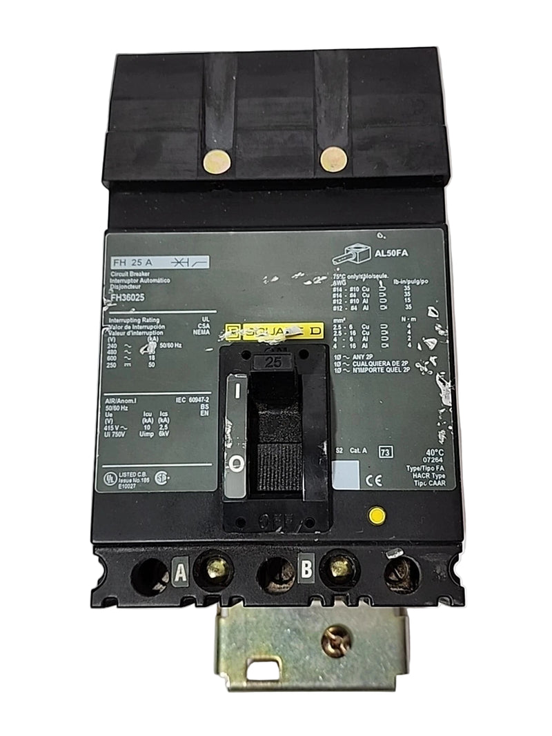 Schneider Electric FH36025 | 25A 3-Pole FH Series I-Line Circuit Breaker