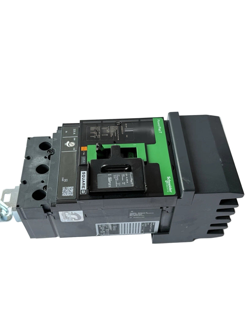 Schneider Electric JJA36225 | 225 Amp 3-Pole PowerPacT J-Frame Circuit Breaker