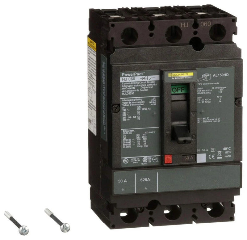 Schneider Electric HJL36050 | PowerPact H-Frame 50A Molded Case Circuit Breaker