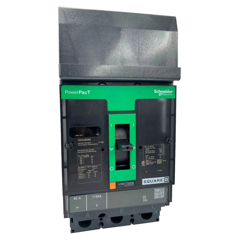 Schneider Electric HDA36080 | PowerPact H-Frame 80A Molded Case Circuit Breaker