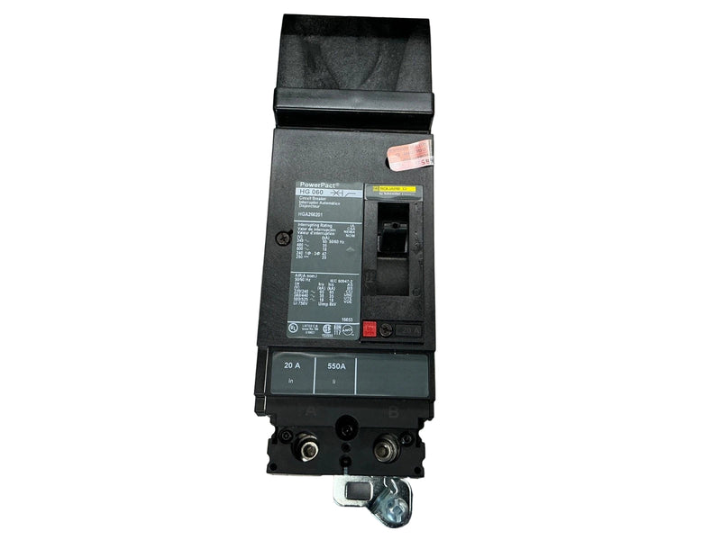 Schneider Electric HGA260201 | PowerPact H-Frame 20A 2-Pole Molded Case Circuit Breaker