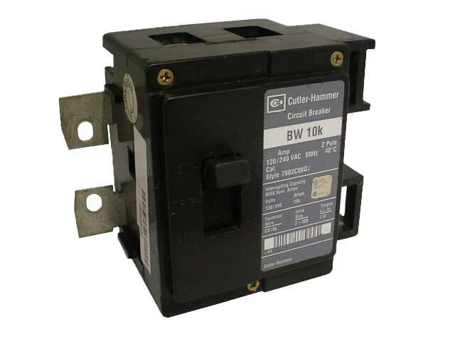 Eaton BW2125 | 125A 2-Pole BW Series Main Circuit Breaker