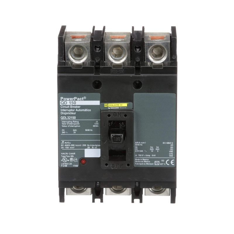 Schneider Electric QDL32150 | 150A 3-Pole PowerPacT Q-Frame Circuit Breaker